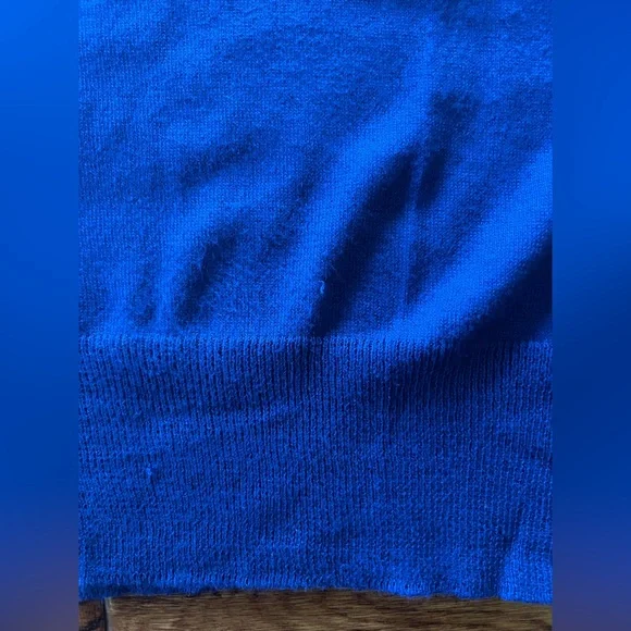 Yohji Yamamoto Sweater Asymmetric Striped Blue and Off White Size S - Picture 12 of 14